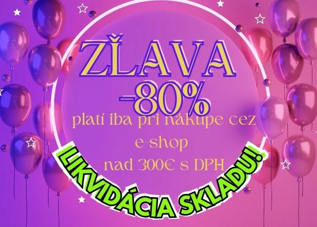 Zľavy do 80% pri nákupe nad 300€ s DPH